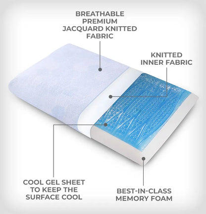Cool jel memory pillow