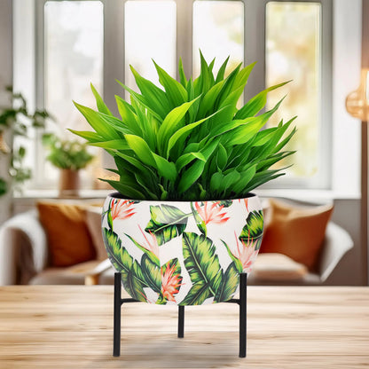 Printed Flower Pot
