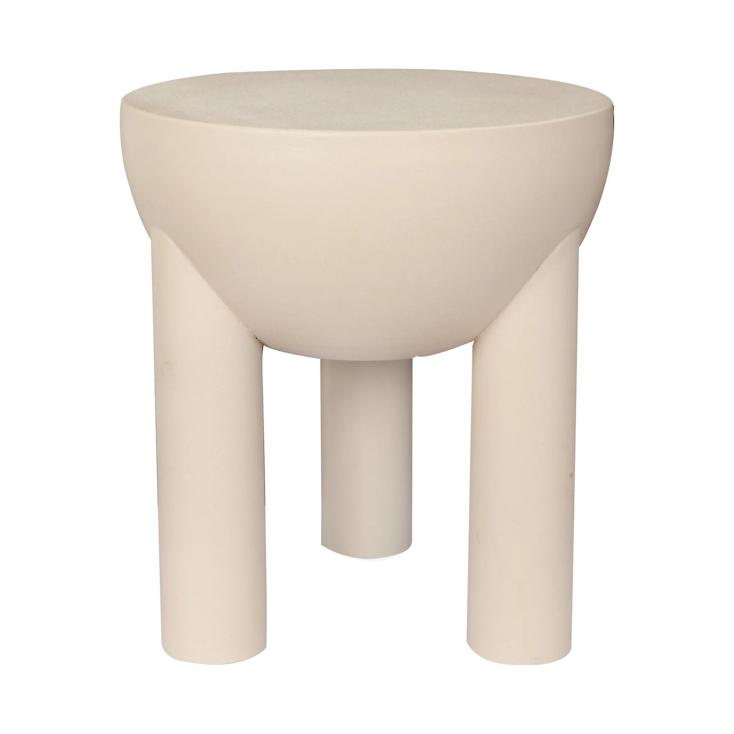 Atom Concrete Metal End Table-cum-Stool