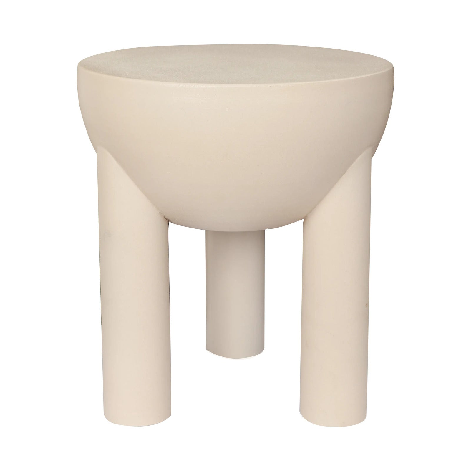 Atom Concrete Metal End Table-cum-Stool
