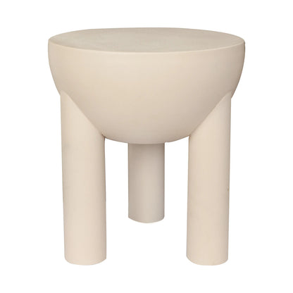 Atom Concrete Metal End Table-cum-Stool