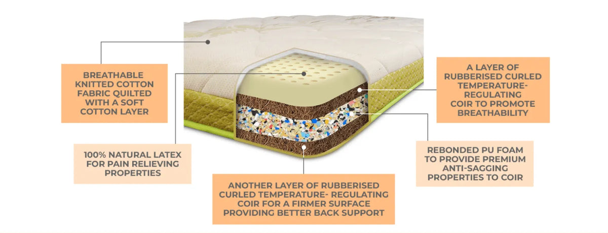 Nestin Latex Coir Ortho Mattress