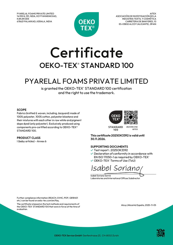 OEKO-TEX STANDARD 100 (FABRIC)